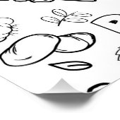 Gezond Sterk en Macht Kleurend Poster (Hoek)