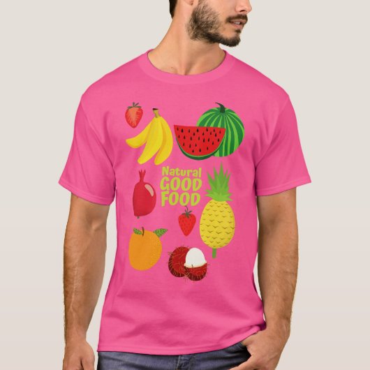 Gezond Vegan Natuurlijk Goed Voedsel T-shirt (Voorkant)