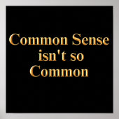 Gezond verstand is niet zo gewoon poster (Voorkant)