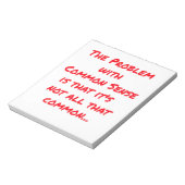 "Gezond verstand" Notitieblok (Linkerzijde)