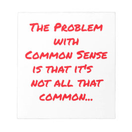 "Gezond verstand" Notitieblok