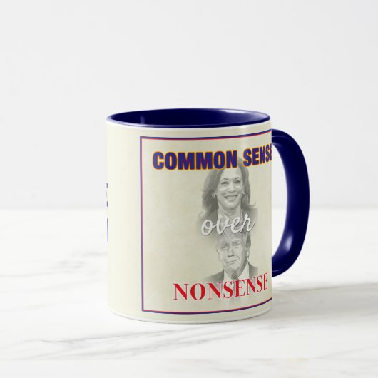 Gezond verstand over onzin 2024 mok (Voorkant rechts)