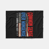 Gezond verstand over onzin Harris Waltz Democraat Fleece Deken (Voorkant (Horizontaal))