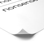 Gezond verstand over onzin Harris Wheimer Democraa Poster (Hoek)