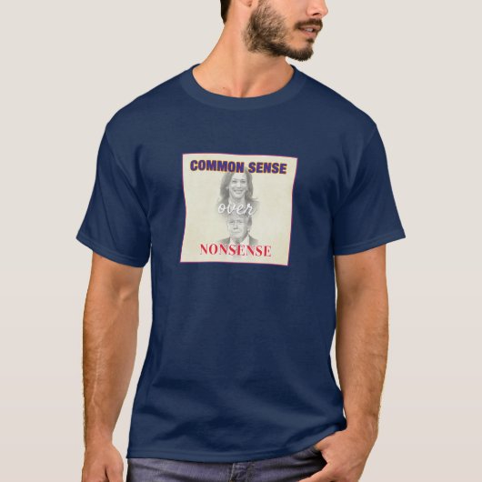 Gezond verstand over onzin - Stemming 2024 T-shirt (Voorkant)