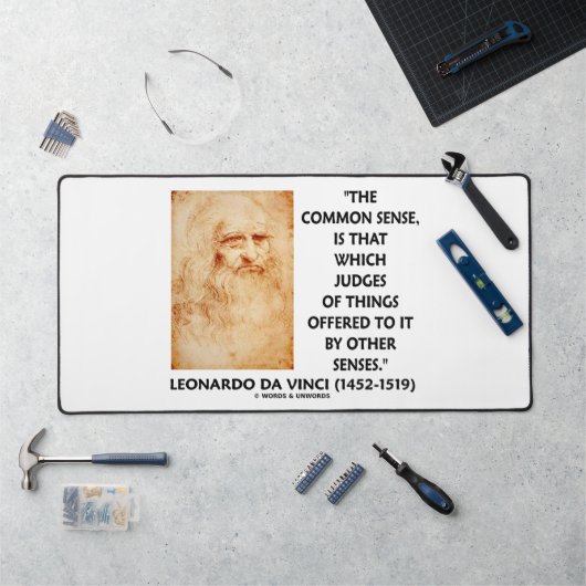 gezond verstand: rechters van de dingen leonardo d bureaumat (Werkstation)