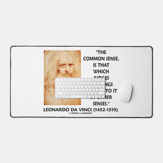 gezond verstand: rechters van de dingen leonardo d bureaumat (Keyboard & Muis)