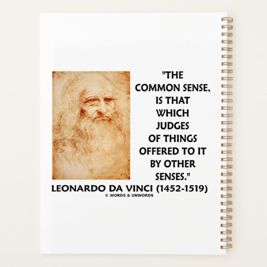 gezond verstand: rechters van de dingen leonardo d planner (Achterkant)