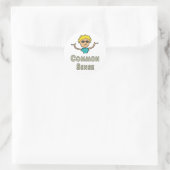 Gezond Verstand Ronde Sticker (Tas)