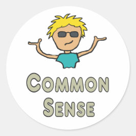 Gezond Verstand Ronde Sticker