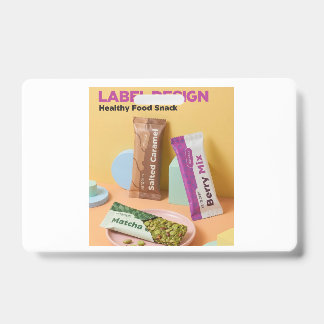 Gezond voedings Snack Een mooi logo-ontwerp op de  Badge