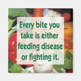 Gezond voedsel citeren voedingsziekte of vechten magneet