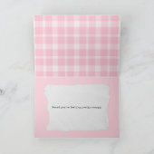 Gezond word snel toiletpapierrol roze ruitjes kaart (Binnen)