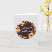 Gezonde aardbloem krans geloof religieus leeg kaart (Gele Bloem)