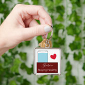 Gezonde blijven met water Sleutelhanger (Hand)