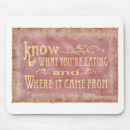 Gezonde boerderij organisch eten muismat (Voorkant)