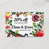 Gezonde Chef Nutritionist Modern Veggies Kortingskaartje (Voorkant)