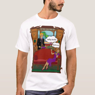 Gezonde chocolade aan de voorzijde van het shirt