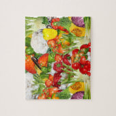 Gezonde Colorful Veggie Selction Legpuzzel (Verticaal)