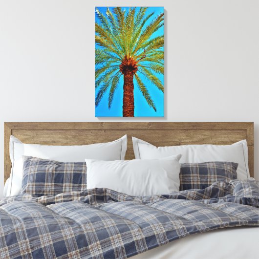 gezonde datumboom canvas afdruk (Insitu (Slaapkamer))