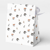 Gezonde dieren die als Baby shower worden beschouw Bedankdoosjes (Achterkant)