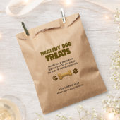 Gezonde Dog-behandelingen - AANGEPASTE FAVOR-BAGIN Bedankzakje (Geknipt)