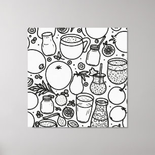 Gezonde Drinken Print Nieuwigheid: Wall Art