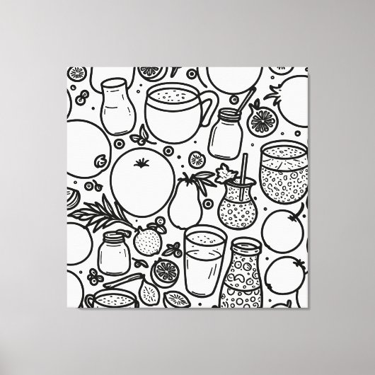 Gezonde Drinken Print Nieuwigheid: Wall Art (Voorkant)