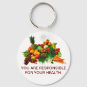 Gezonde eet Gepersonaliseerd Sleutelhanger. Sleutelhanger (Voorkant)