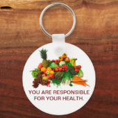 Gezonde eet Gepersonaliseerd Sleutelhanger. Sleutelhanger (Voorkant)
