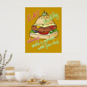 Gezonde eetburgerpiramide poster (Keuken)