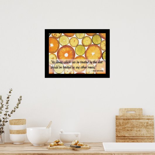 Gezonde eetgewoonten om het Poster van de ziekte t (Keuken)