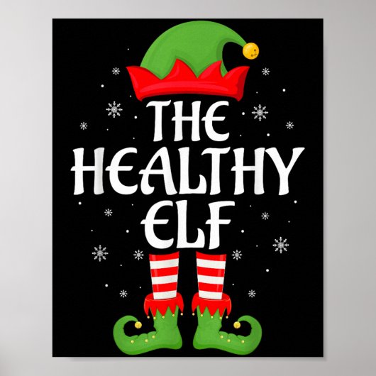 Gezonde Elf Kerstmis Familie Matching Elf Squad Ke Poster (Voorkant)