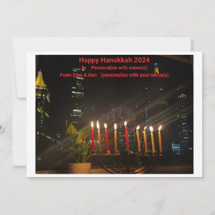 Gezonde en gelukkige Chanoeka Kaart