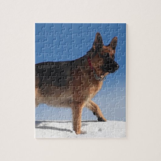 Gezonde en Happy German Shepherd Dog Legpuzzel (Verticaal)