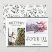 Gezonde feestdag met kerstmis (Voorkant / Achterkant)