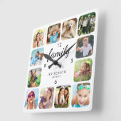 Gezonde foto aangepast vierkante klok (Hoek)