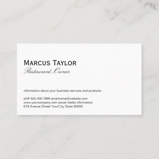 Gezonde Fruit Groenten Achtergrond Visitekaartje (Achterkant)