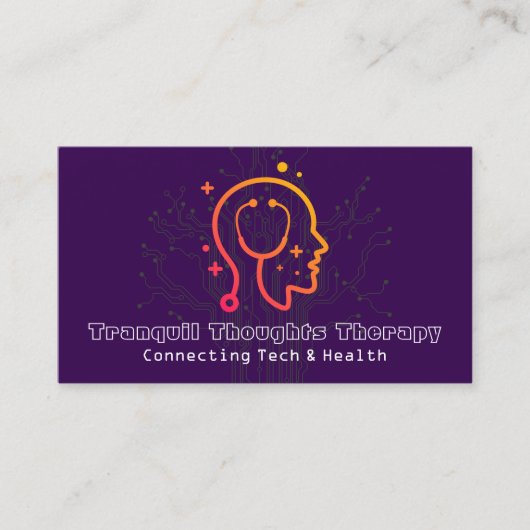 Gezonde Geest Logo | AI Software Visitekaartje (Voorkant)