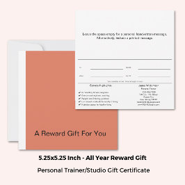 Gezonde gewoonten Coach Beloning Cadeaubon