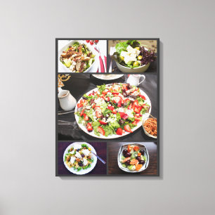 Gezonde gourmet salade voorgerecht 5 foto DIY Canvas Afdruk