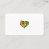 Gezonde groenten en fruit Harde zaken Visitekaartje (Achterkant)