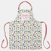 Gezonde groenten en fruit Patroon Modern Styled Schort (Voorkant)