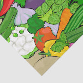 Gezonde groenten Medley Tissuepapier (Detail)