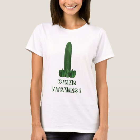gezonde groenten t-shirt (Voorkant)