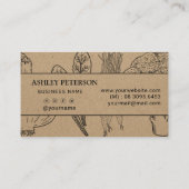 Gezonde groentetuin- en tuinpapier visitekaartje (Achterkant)