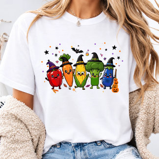 Gezonde Halloween groente voedsel ontwerp T-shirt