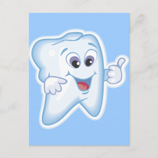 Gezonde Happy Teeth Briefkaart (Voorkant)