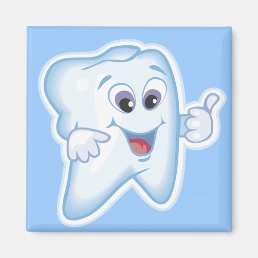 Gezonde Happy Tooth Magneet (Voorkant)