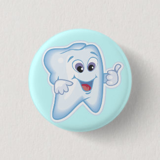 Gezonde Happy Tooth Ronde Button 3,2 Cm